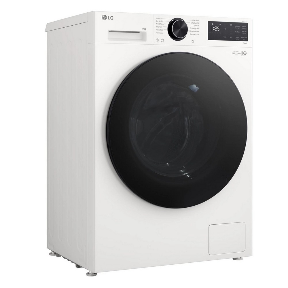 LG F2X50S9TWB 9kg 1200 Spin Washing Machine - White LG F2X50S9TWB 9kg 1200 Spin Washing Machine - White
