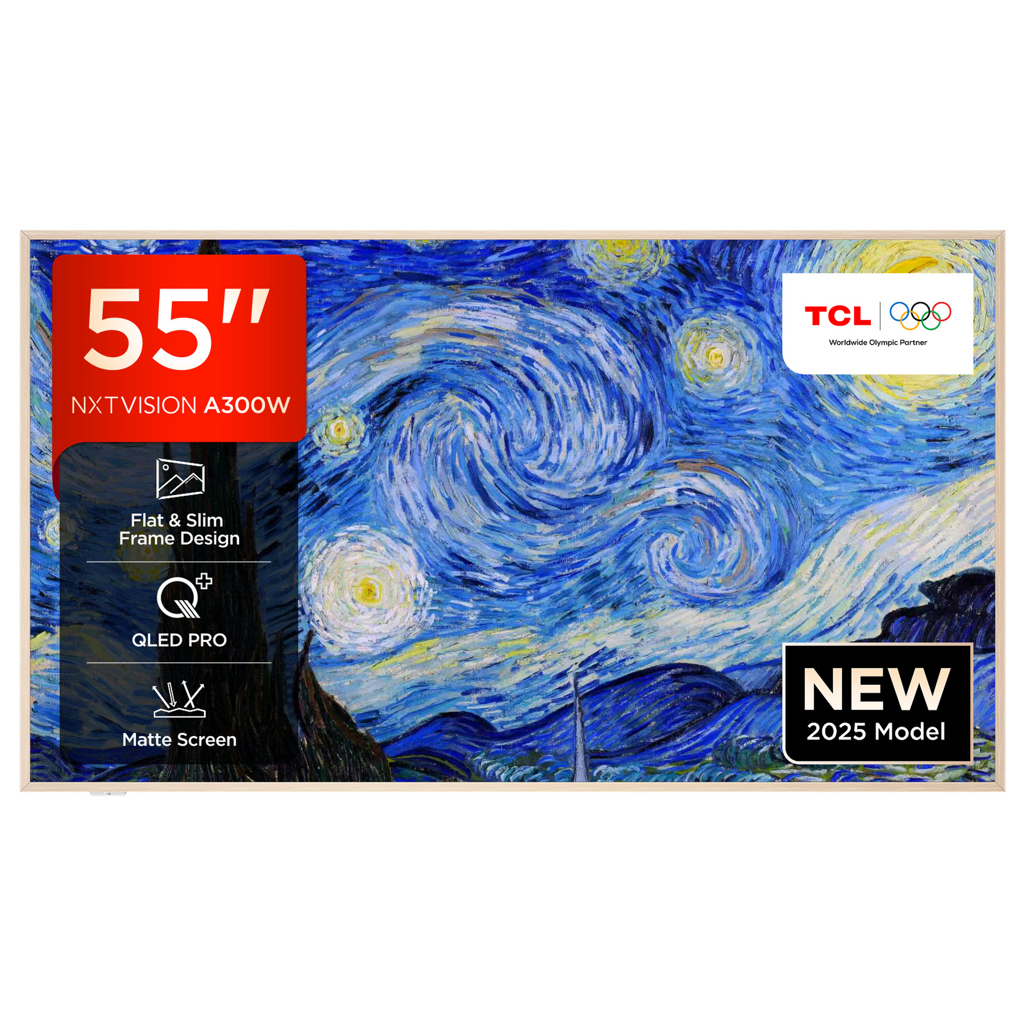 TCL 55A300W-UK 55" 4K Ultra HD NXTVISION QLED PRO HDR Google TV TCL 55A300W-UK 55" 4K Ultra HD NXTVISION QLED PRO HDR Google TV