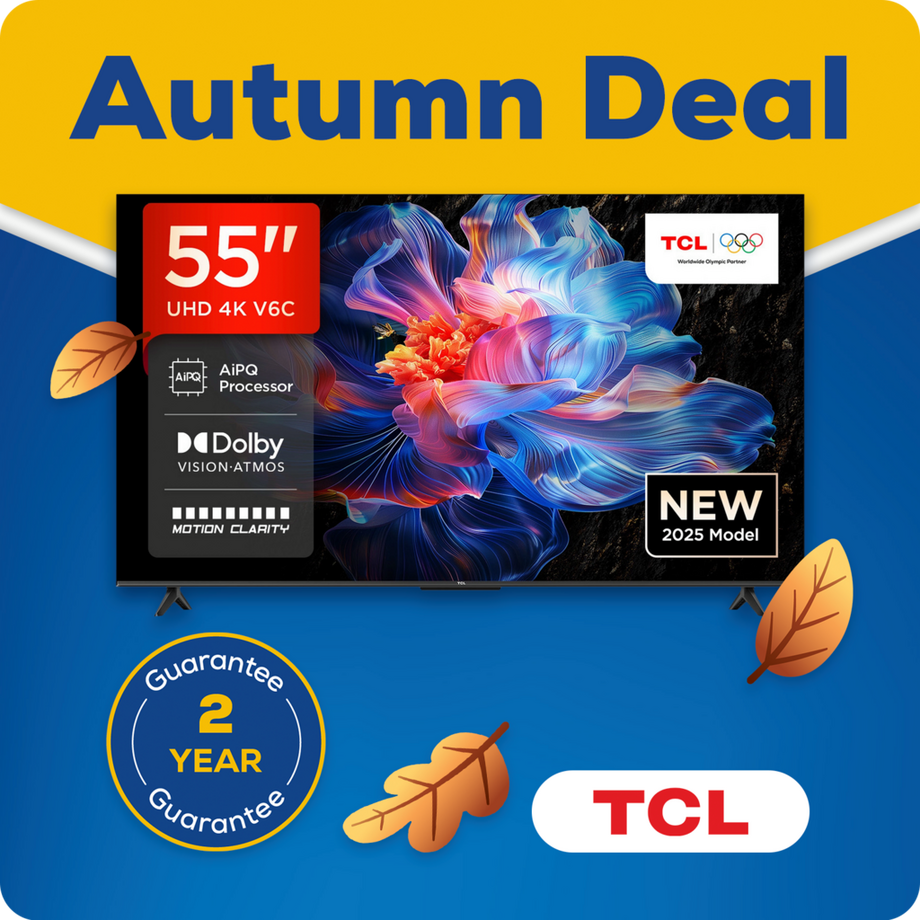 TCL 55V6C-UK 55” 4K HDR Direct LED Smart TV TCL 55V6C-UK 55” 4K HDR Direct LED Smart TV