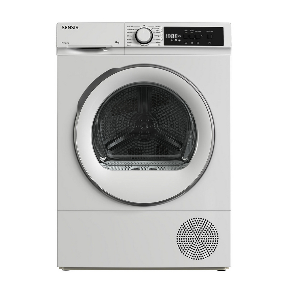 Sensis TDHF018A2W 8kg Heat Pump Tumble Dryer - White Sensis TDHF018A2W 8kg Heat Pump Tumble Dryer - White