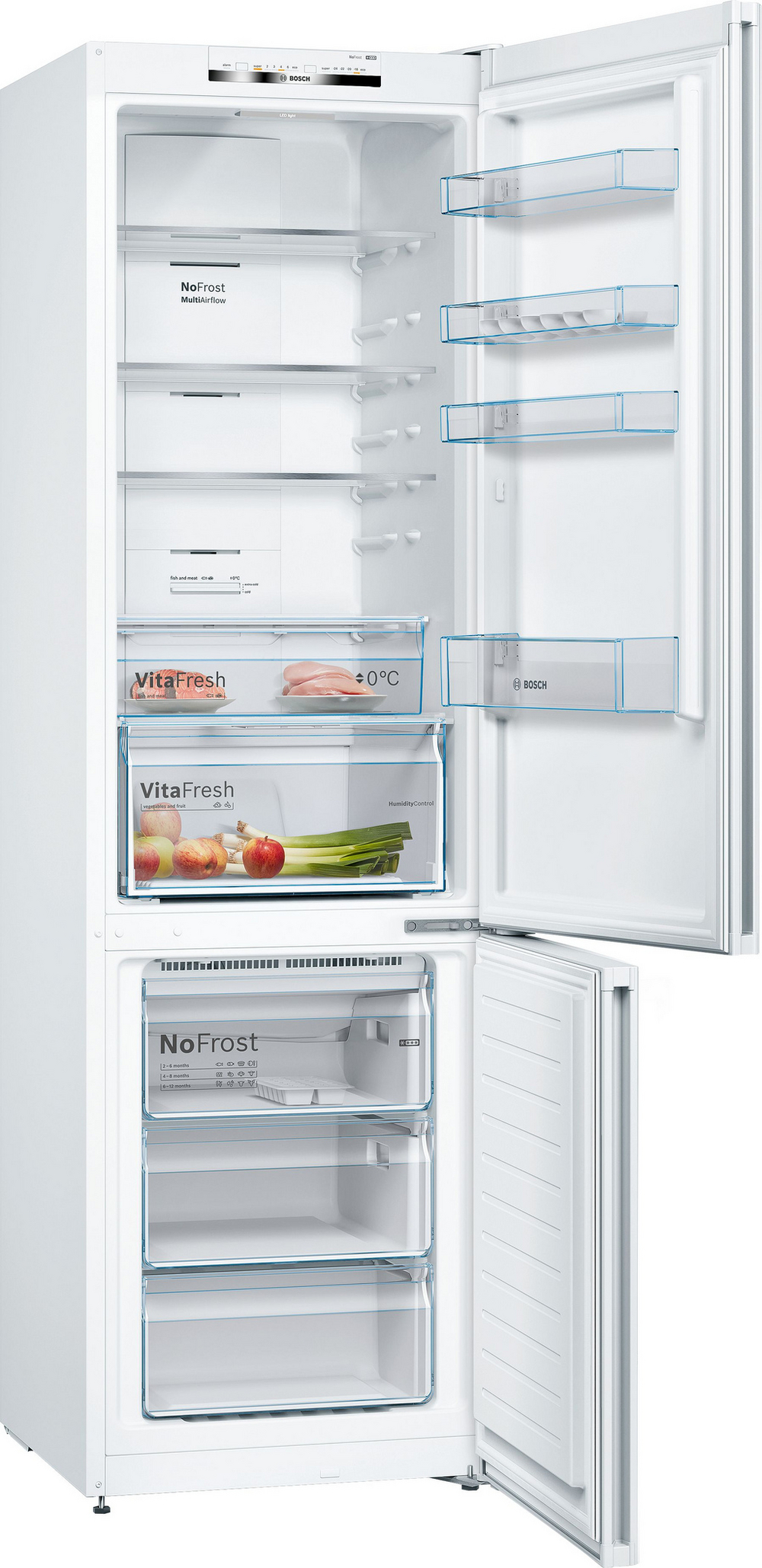 Bosch KGN392WEBG 60cm 70/30 Frost Free Fridge Freezer - White