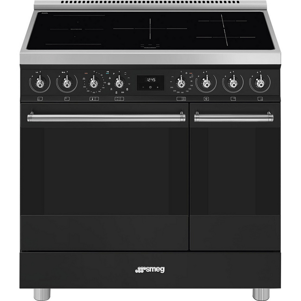Smeg C92IPMB2 Electric Rangecooker with Double Oven and Induction Hob - Matte Black Smeg C92IPMB2 Electric Rangecooker with Double Oven and Induction Hob - Matte Black
