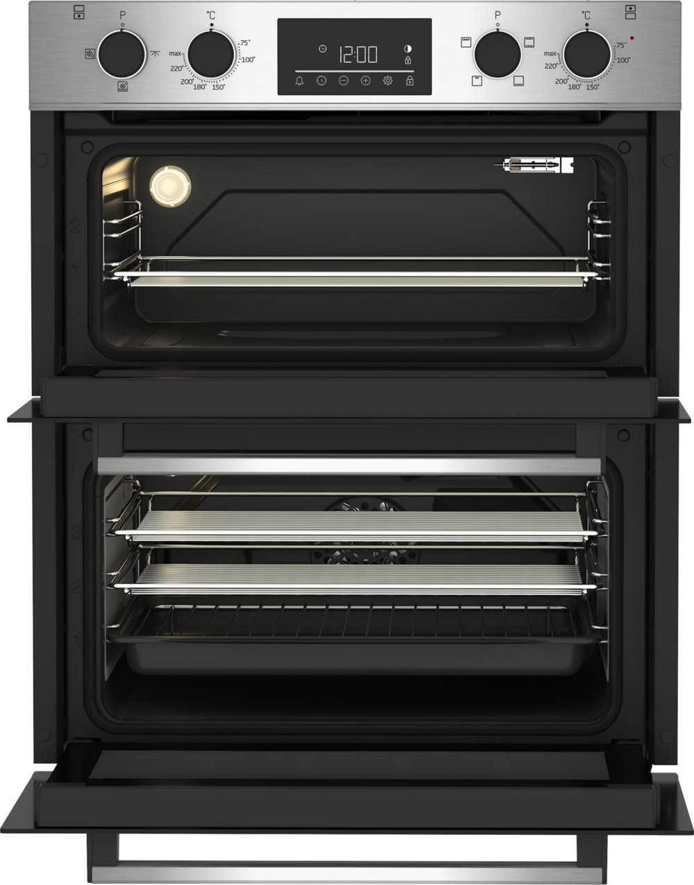 Beko CTFY22309X 59.4cm Built under Electric Double Oven - Stainless Steel Beko CTFY22309X 59.4cm Built under Electric Double Oven - Stainless Steel