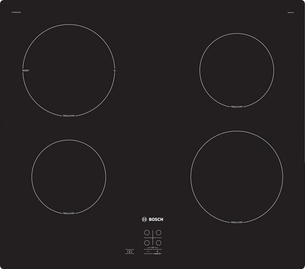 Bosch PUG61RAA5B 59.2cm Induction Hob - Black