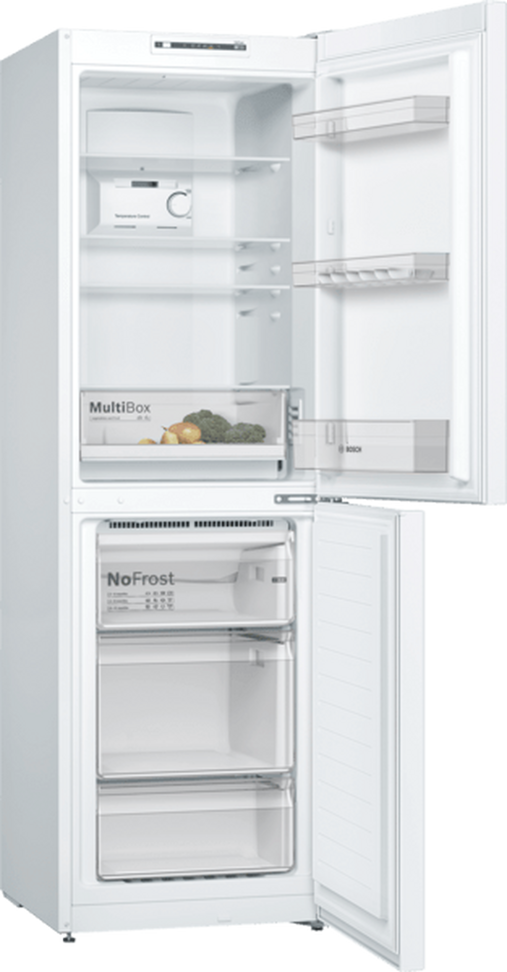 Bosch KGN34NWEAG 60cm 50/50 Frost Free Fridge Freezer - White