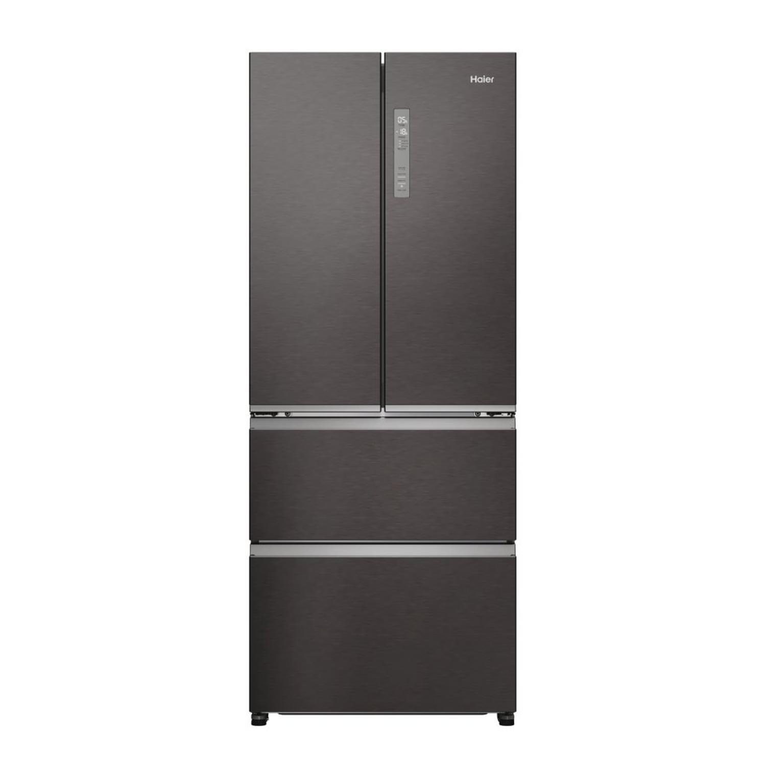 Haier HFR3718ENMD 70cm 60/40 Total No Frost Fridge Freezer - Dark Inox Haier HFR3718ENMD 70cm 60/40 Total No Frost Fridge Freezer - Dark Inox