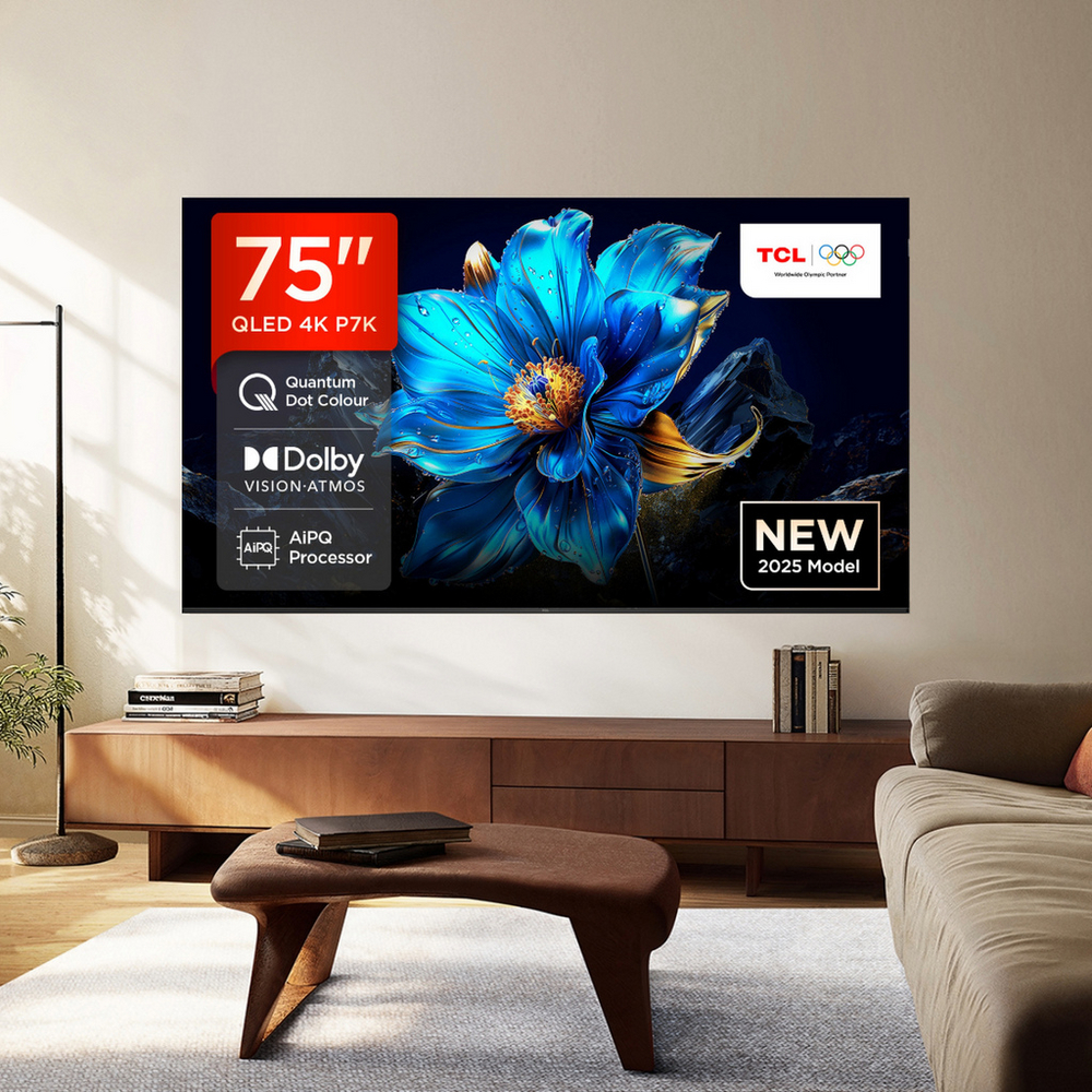 TCL 75P7K-UK 4K QLED Direct LED HDR Google TV