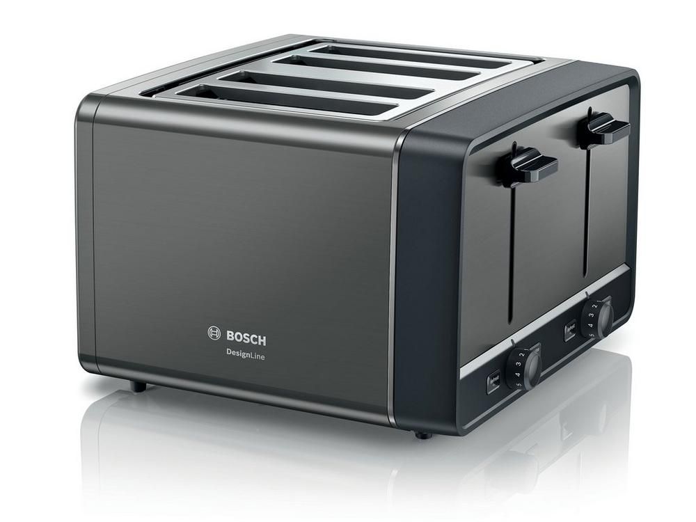 Bosch TAT5P445GB 4 Slice Toaster - Anthracite Bosch TAT5P445GB 4 Slice Toaster - Anthracite