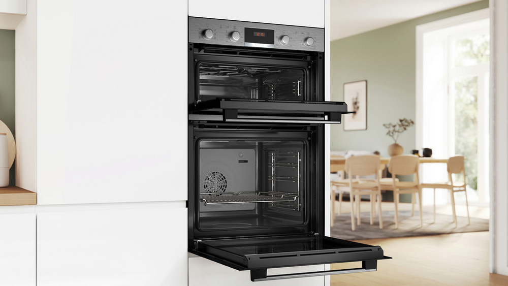 Bosch MBA533BS3B Series 4- 60cm Built In Double Oven - Stainless Steel Bosch MBA533BS3B Series 4- 60cm Built In Double Oven - Stainless Steel