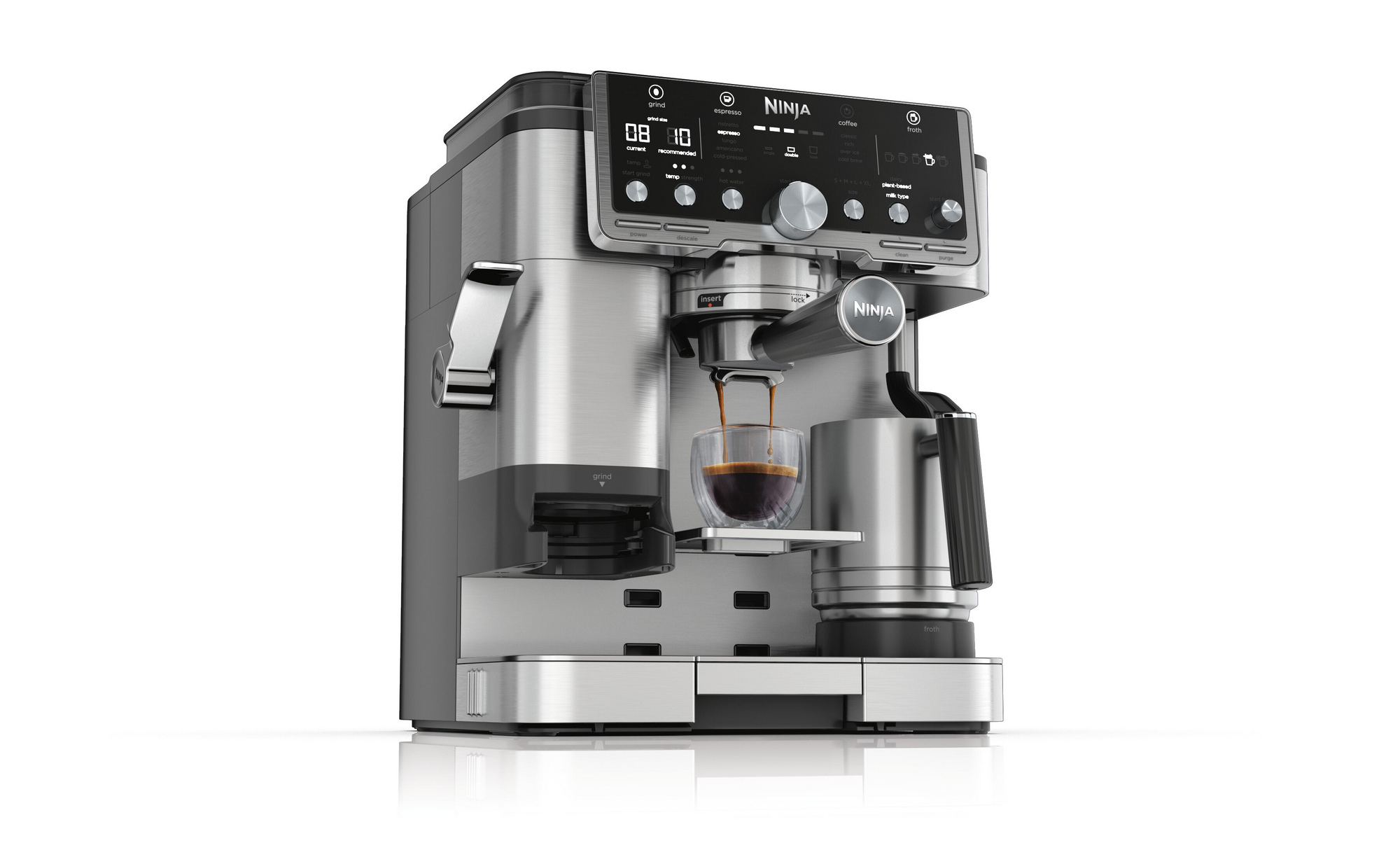 NINJA ES701UK Luxe Café Pro Series Espresso Machine – Black/Stainless Steel NINJA ES701UK Luxe Café Pro Series Espresso Machine – Black/Stainless Steel