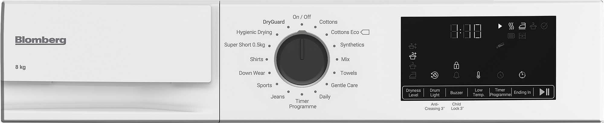 Blomberg LTA18321W 8kg Heat Pump Tumble Dryer - White