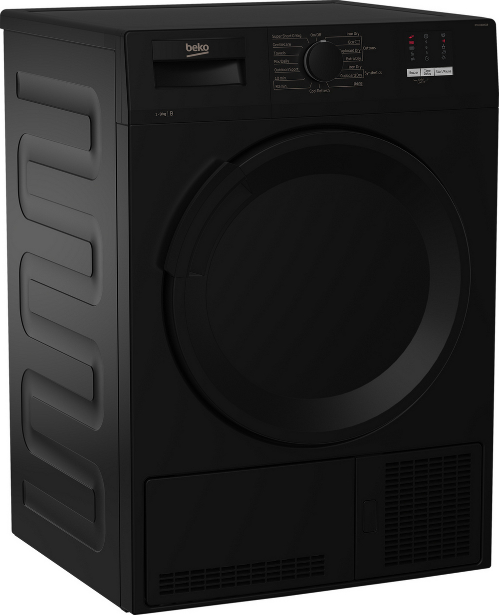 Beko DTLCE80051B Black 8kg Condenser Tumble Dryer Beko DTLCE80051B Black 8kg Condenser Tumble Dryer