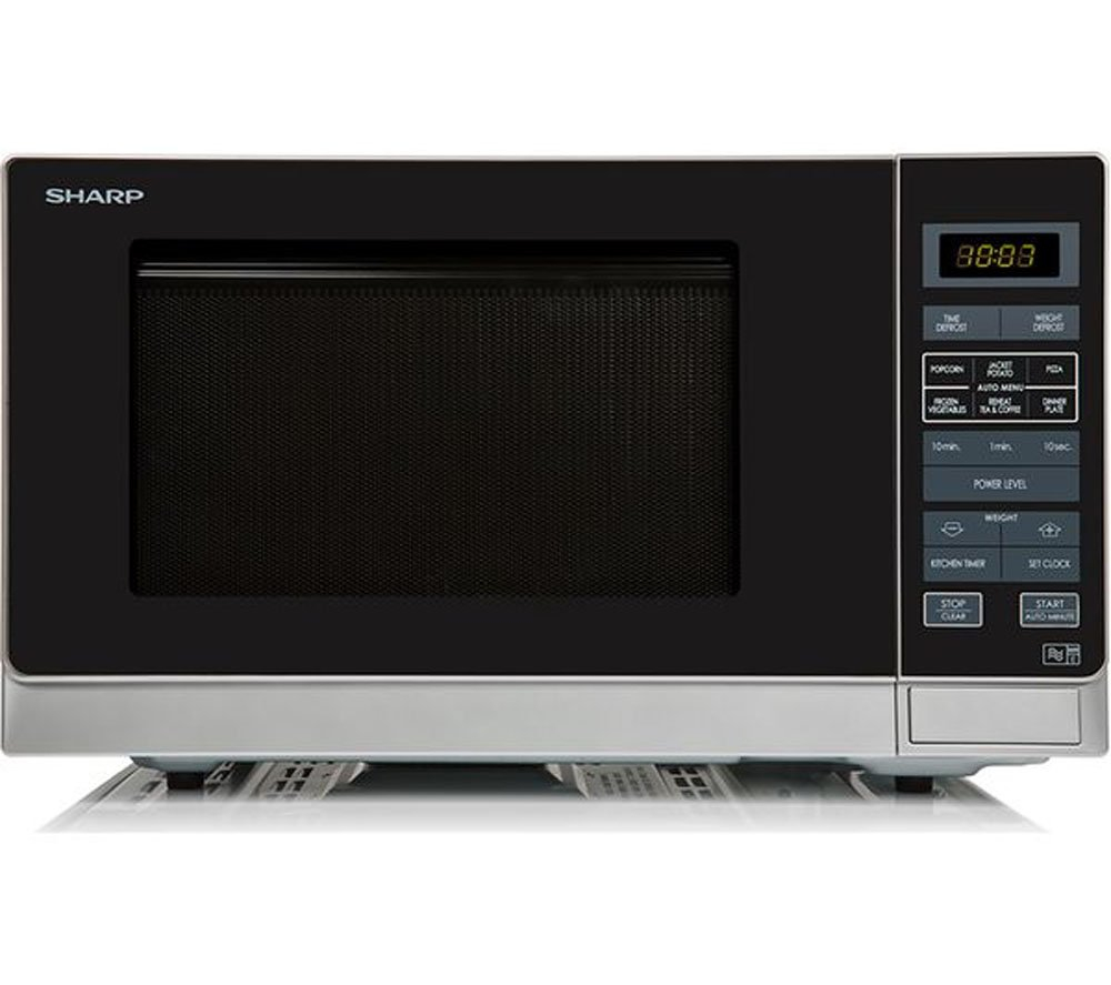 Sharp R372SLM 25 Litre Solo Microwave - Silver