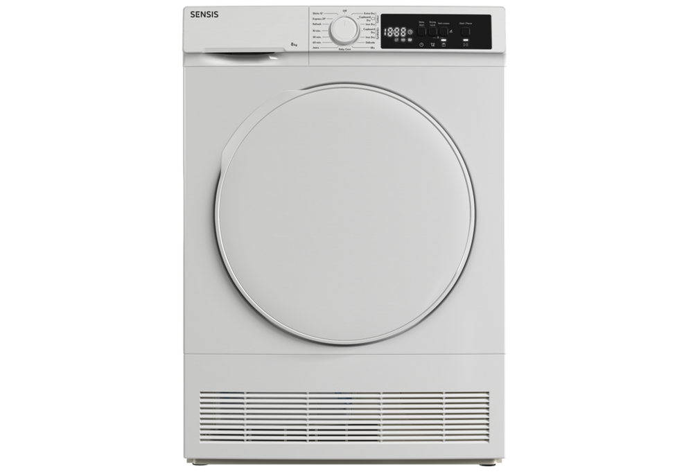 Sensis TDCF018BW 8kg Condenser Tumble Dryer – White