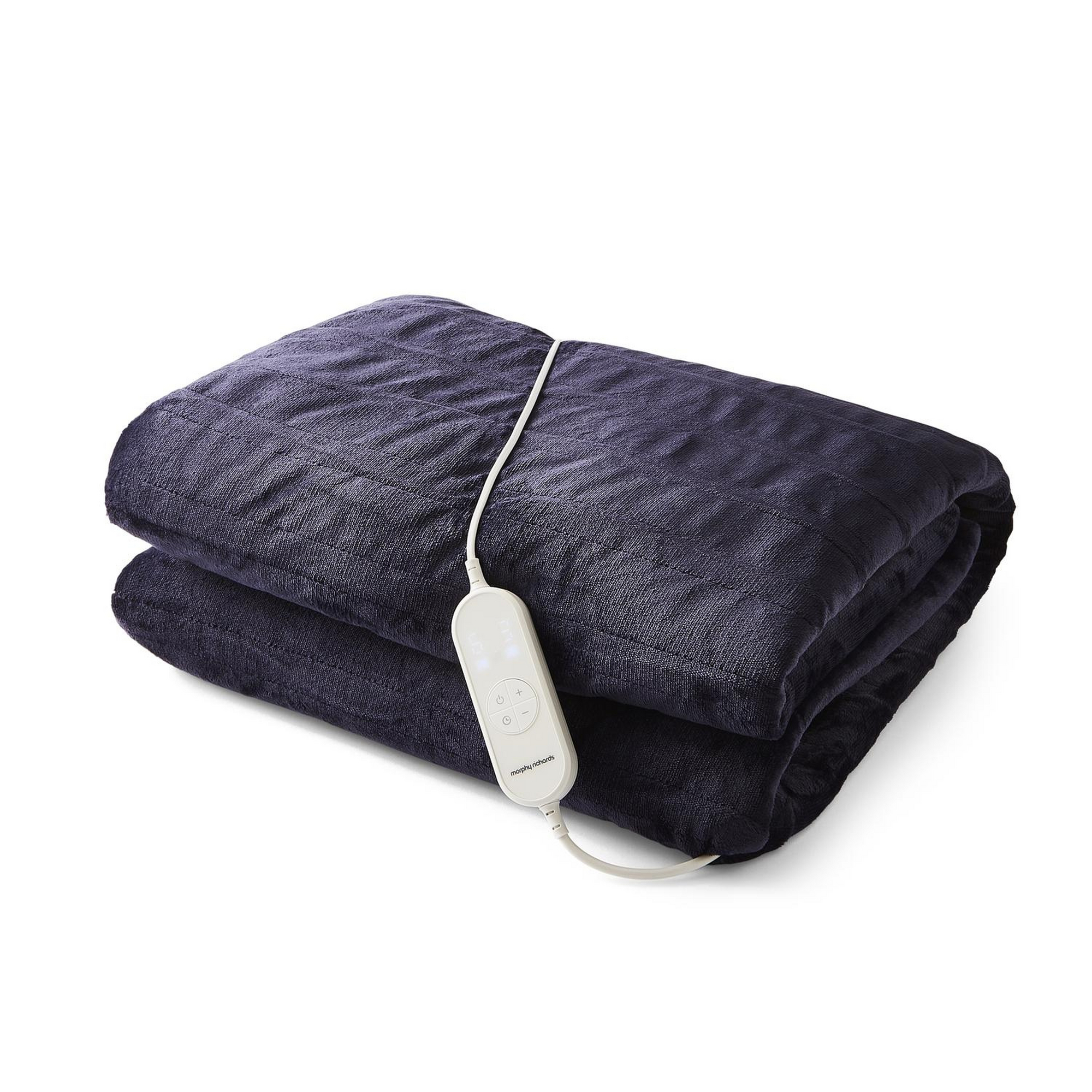 Morphy Richards Teddy & Flannel Luxury Throw 200cm x 180cm - Blue