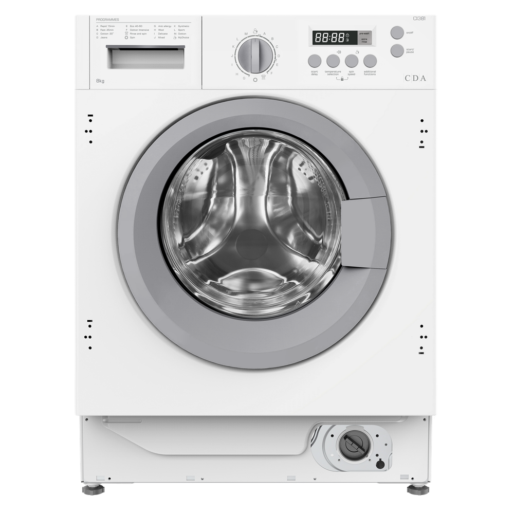 CDA CI381 8kg 1400 Integrated Washing Machine CDA CI381 8kg 1400 Integrated Washing Machine