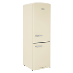 CDA FLORENCE-BARLEY Retro 60cm freestanding frost free 60/40 fridge freezer