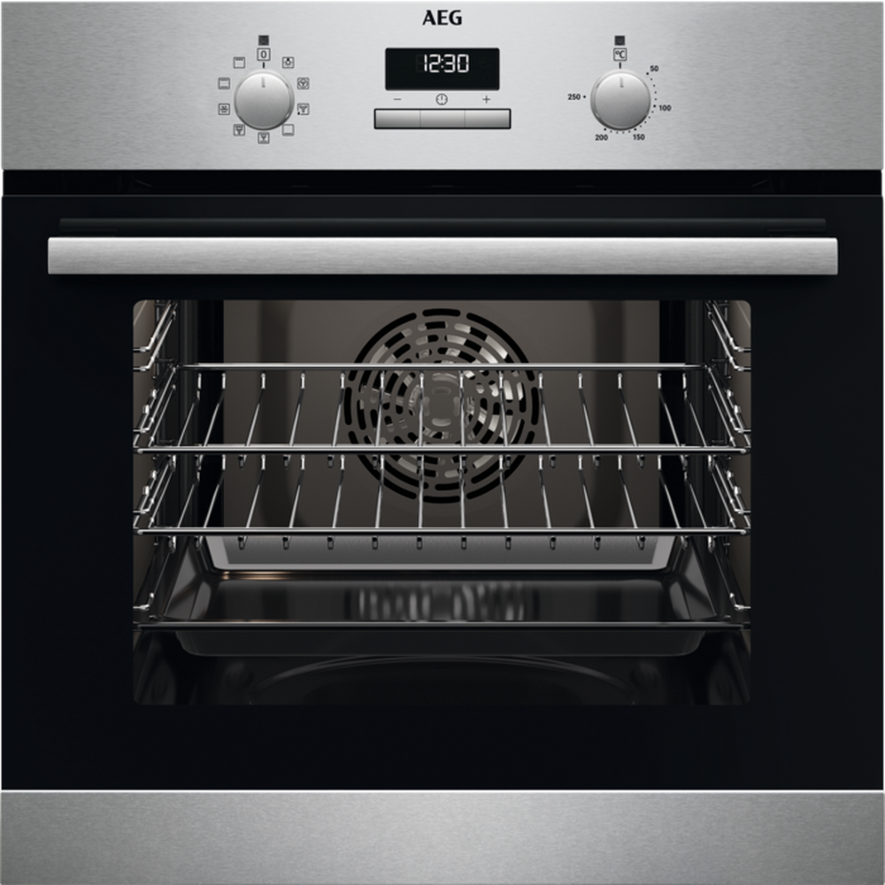 AEG BCX23101EM 59.4cm Built In Electric Single Oven - Stainless AEG BCX23101EM 59.4cm Built In Electric Single Oven - Stainless