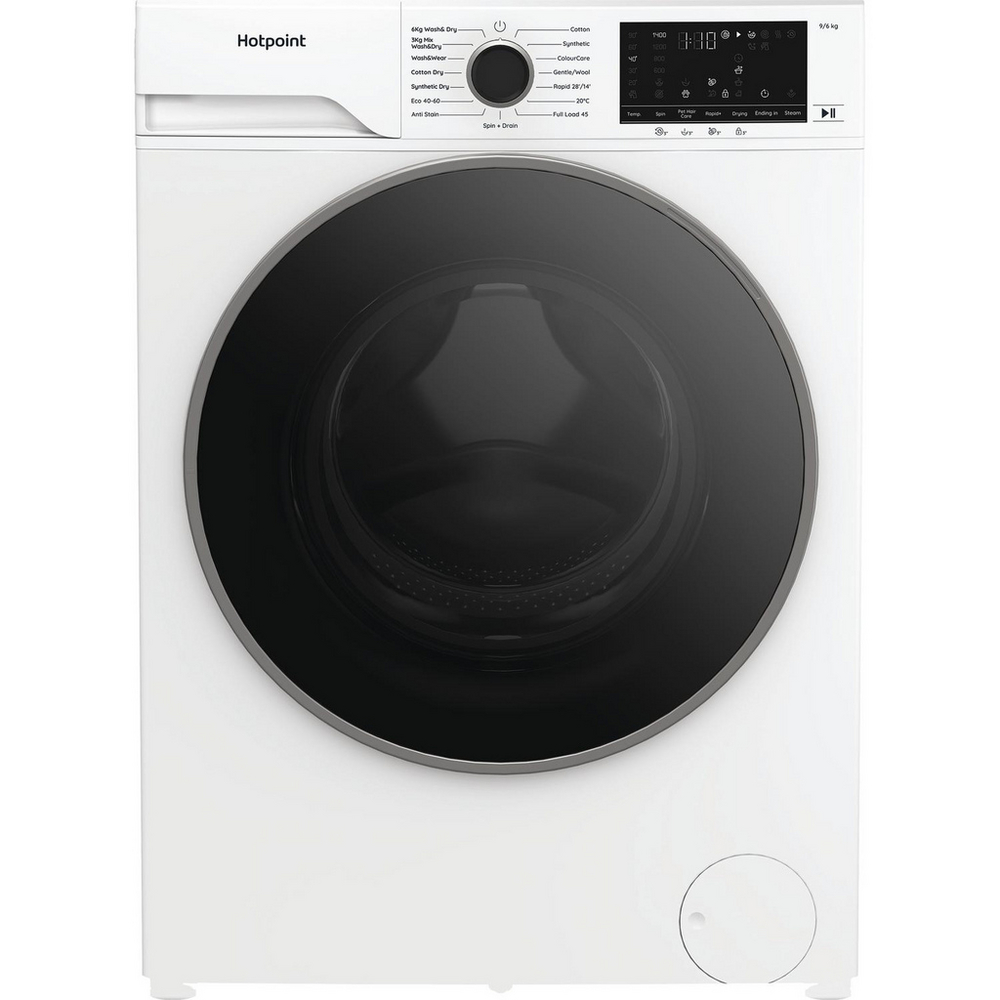 Hotpoint HBD9681ANTSTAIN 9kg/6kg 1400 Spin Washer Dryer - White