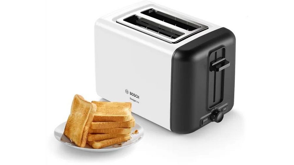 Bosch TAT3P421GB 2 Slice Toaster - White Bosch TAT3P421GB 2 Slice Toaster - White