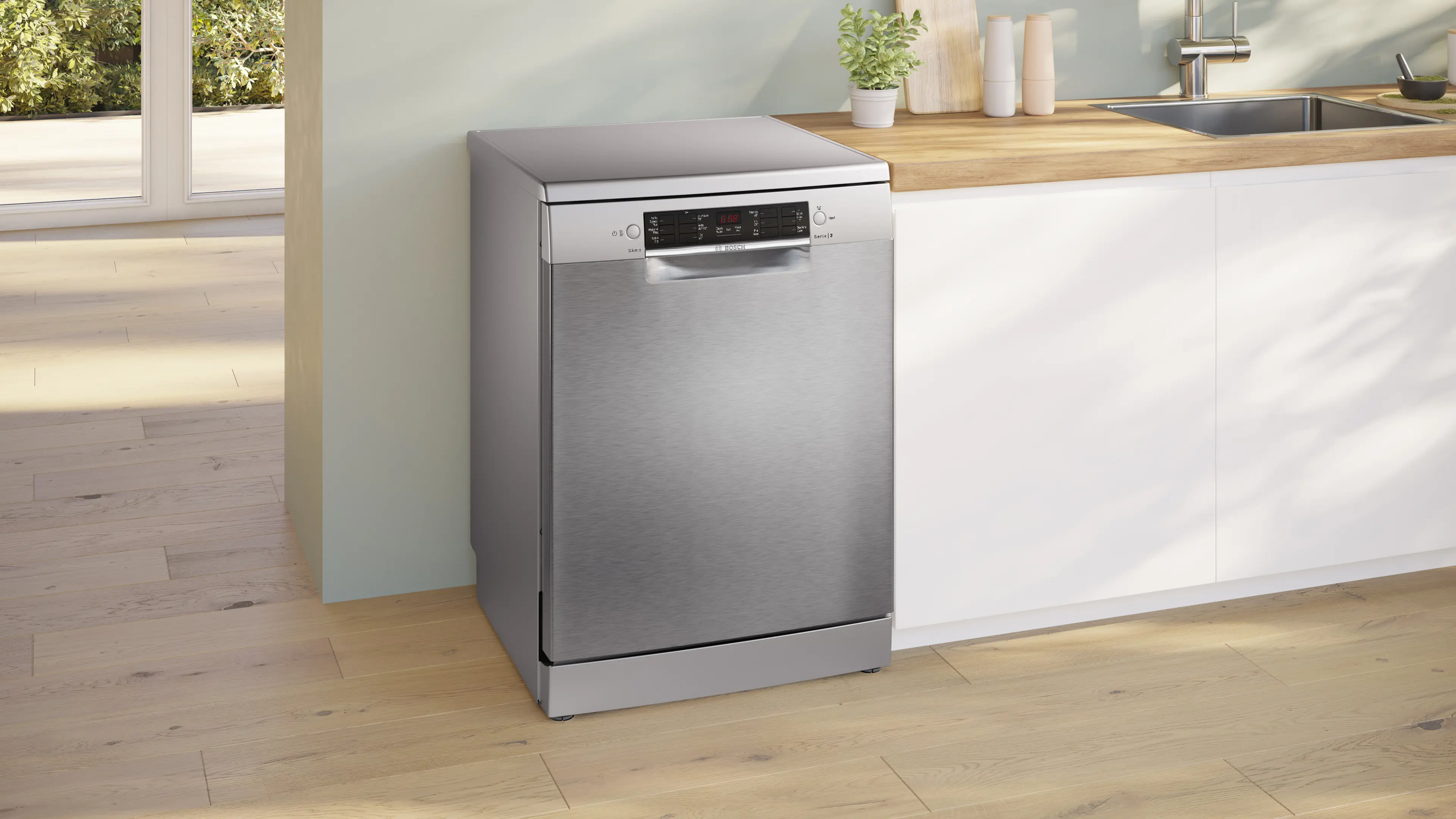 Bosch SMS26AI08G Series 2 Free-standing dishwasher 60 cm Brushed steel anti-fingerprint