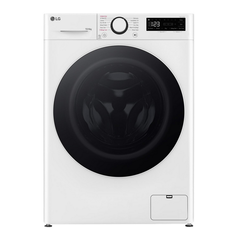 LG FWY706WWTN1 10kg/6kg AI Washer Dryer with TurboWash360 & Steam Technology – White LG FWY706WWTN1 10kg/6kg AI Washer Dryer with TurboWash360 & Steam Technology – White