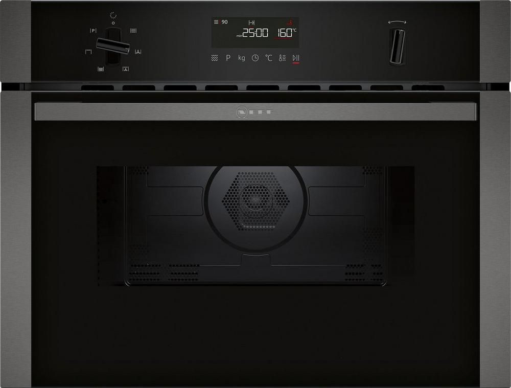 Neff C1AMG84G0B 44 Litres Built In Microwave Oven with Hot Air - Black with 