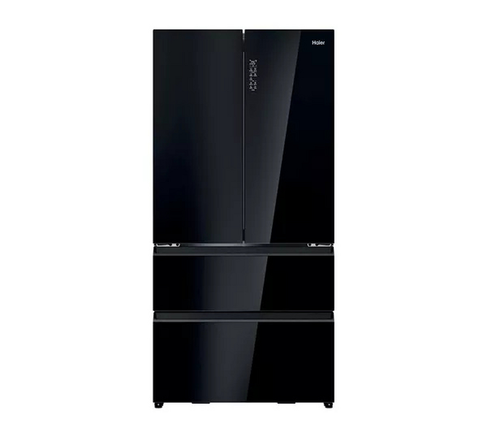 Haier HFR79F19DFGB No Frost Multi-Door Fridge Freezer - Glass Inox Look