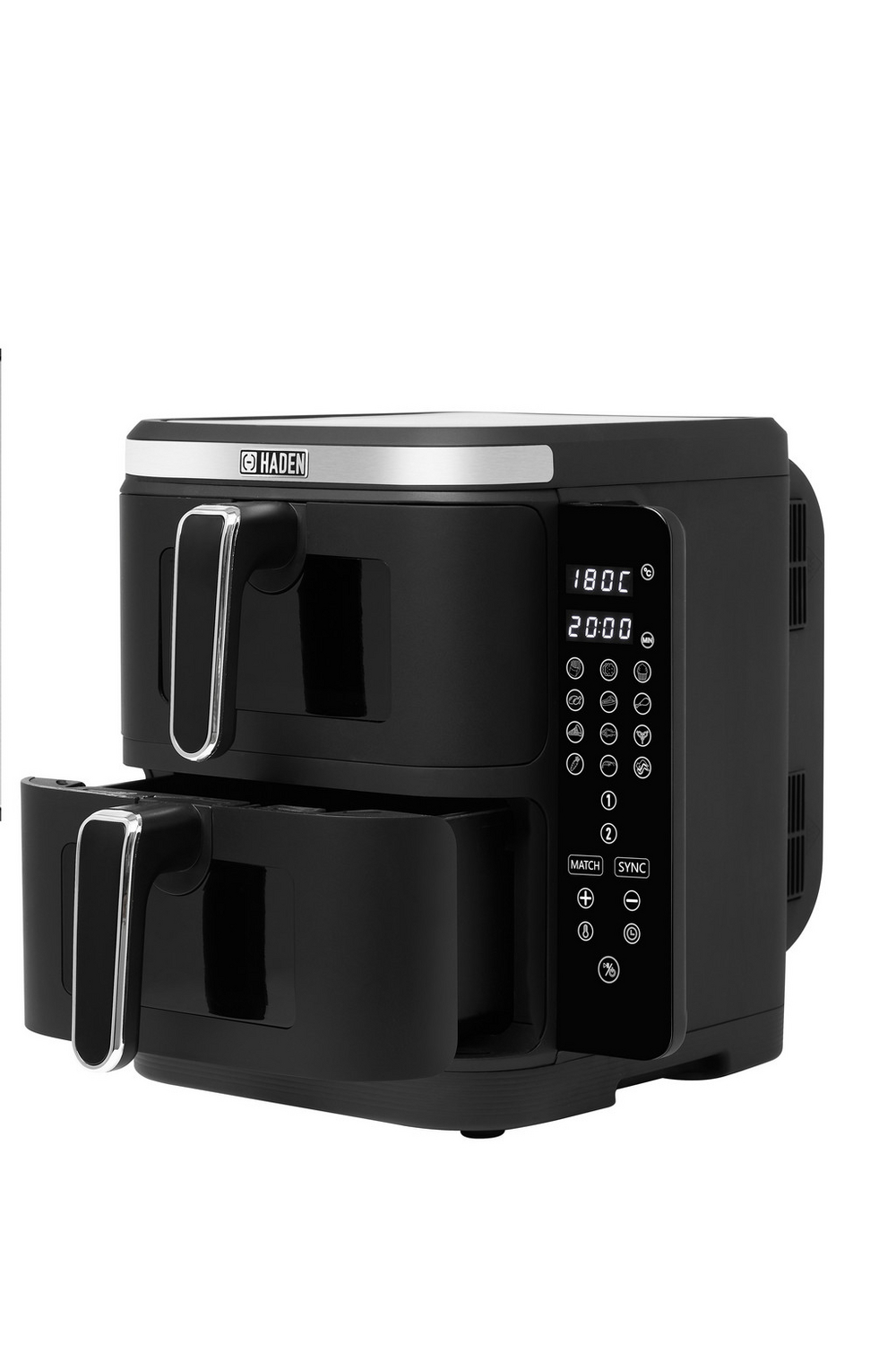 Haden 211200 11.0L Double Stack Air Fryer With Window - Black  Haden 211200 11.0L Double Stack Air Fryer With Window - Black