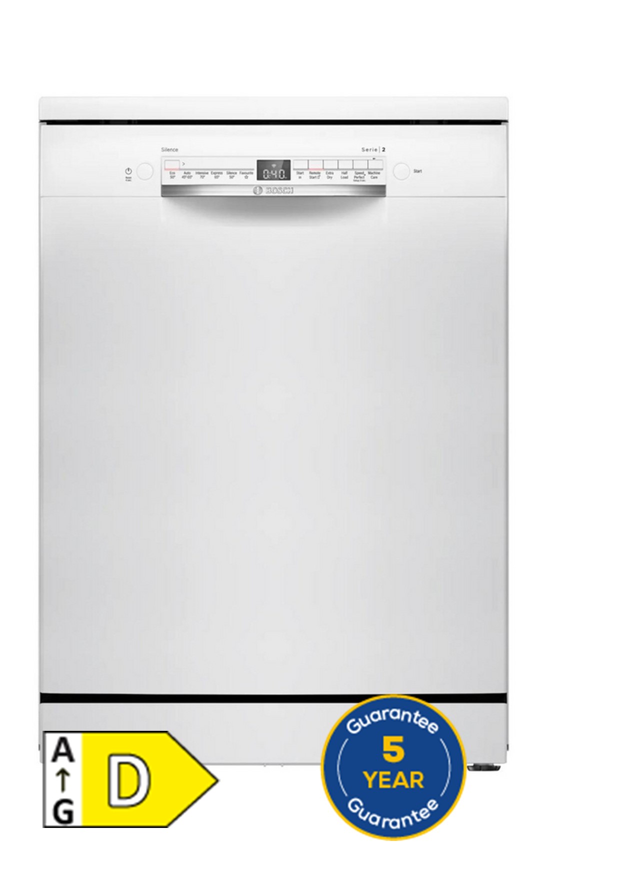 Bosch SMS2HVW67G Dishwasher - White - 14 Place Settings