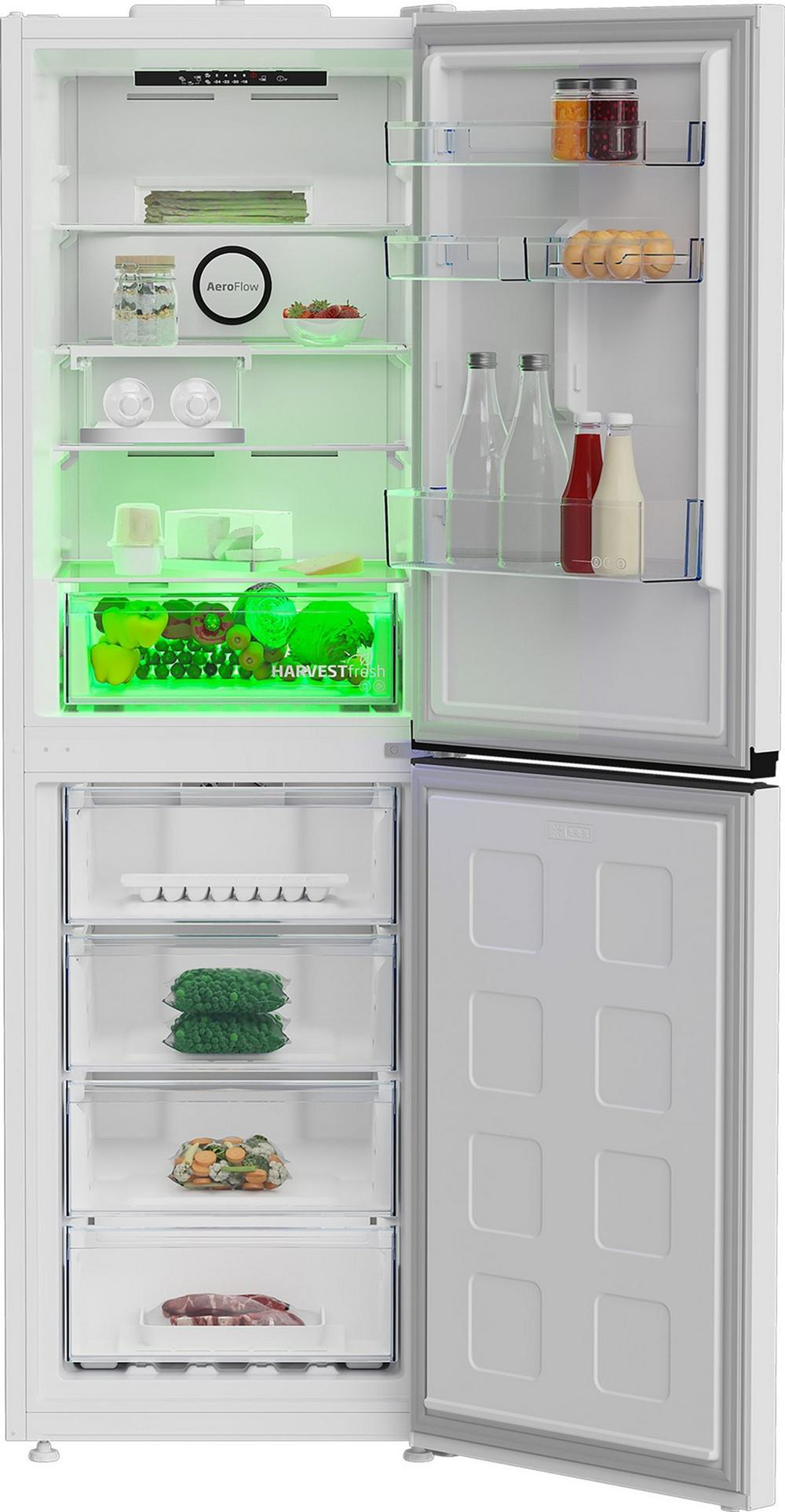 Beko CNG4692VW 59.7cm 50/50 Frost Free Fridge Freezer - White