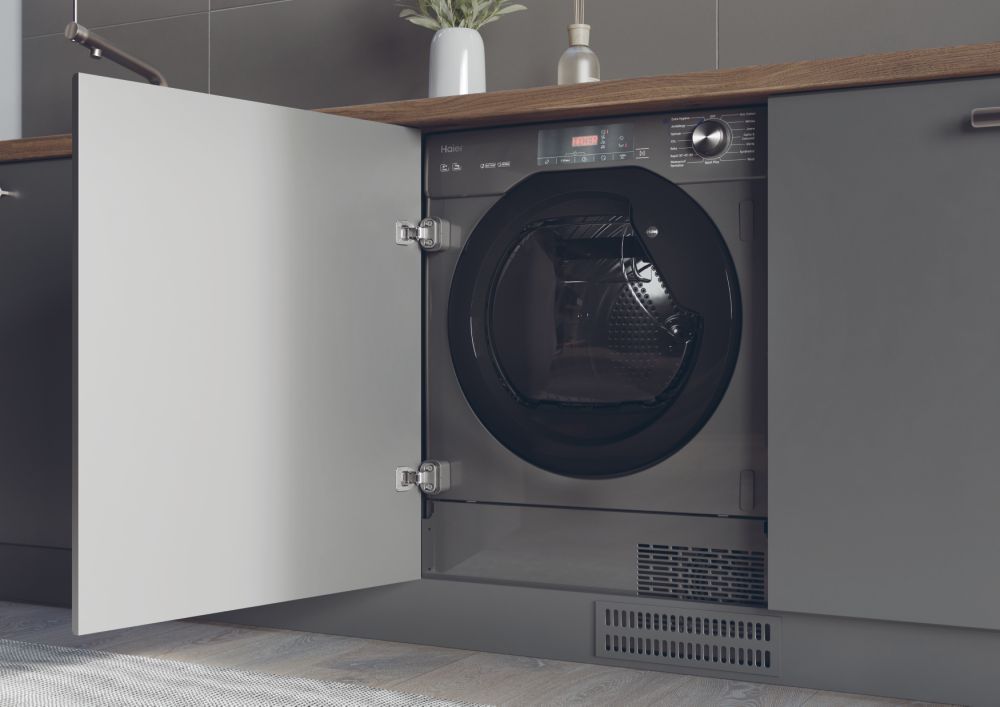 Haier HDB4H7A2TBERX80 Series 4 Integrated Tumble Dryer - Graphite - 7KG Haier HDB4H7A2TBERX80 Series 4 Integrated Tumble Dryer - Graphite - 7KG