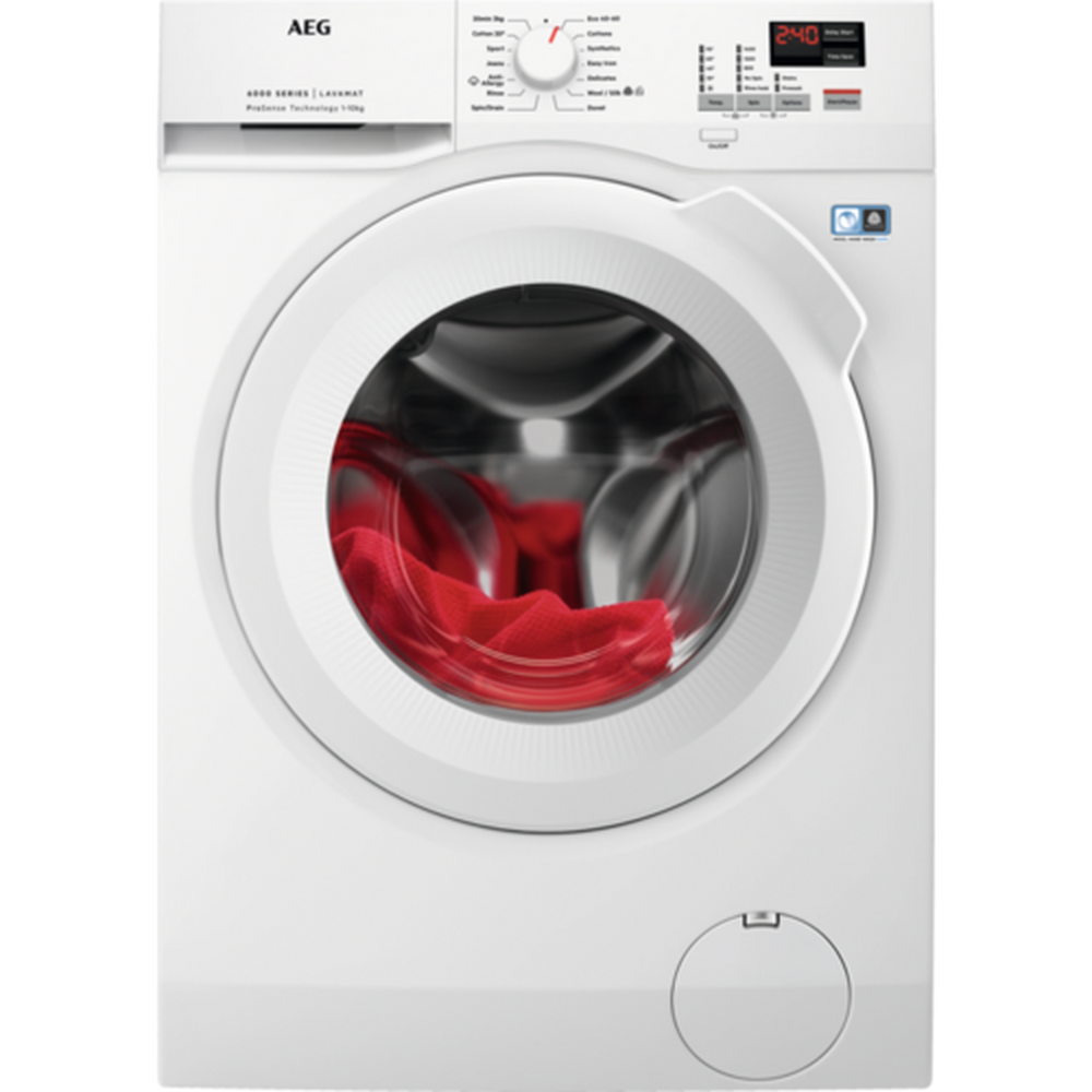 AEG L6FBK141B 10kg 1400 Spin Washing Machine - White AEG L6FBK141B 10kg 1400 Spin Washing Machine - White