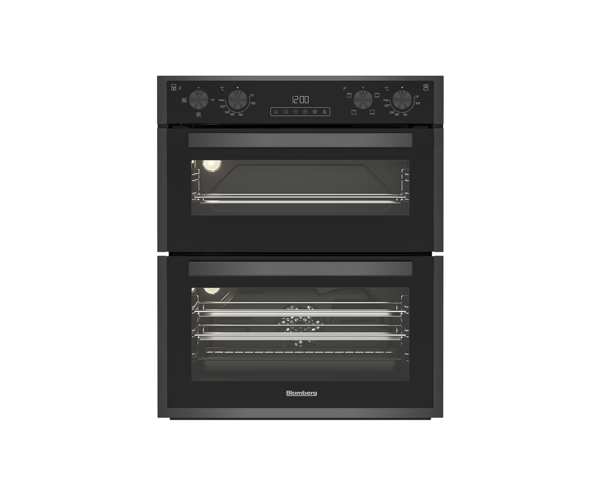 Blomberg ROTN9202DX Built-Under Electric Double Oven – Dark Steel Blomberg ROTN9202DX Built-Under Electric Double Oven – Dark Steel