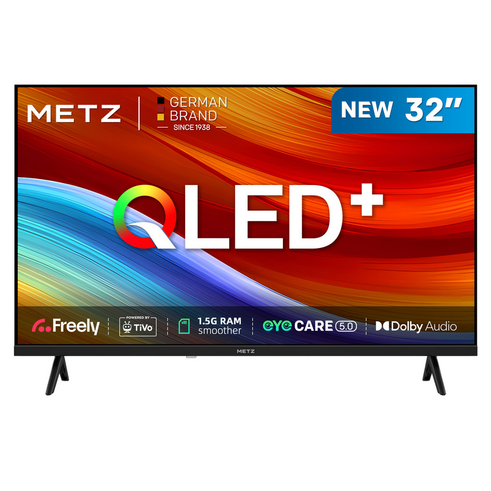 METZ 32MQH6800ZUK 32" Metz HD Smart QLED TV with Freely Power by Tivo - Black METZ 32MQH6800ZUK 32" Metz HD Smart QLED TV with Freely Power by Tivo - Black