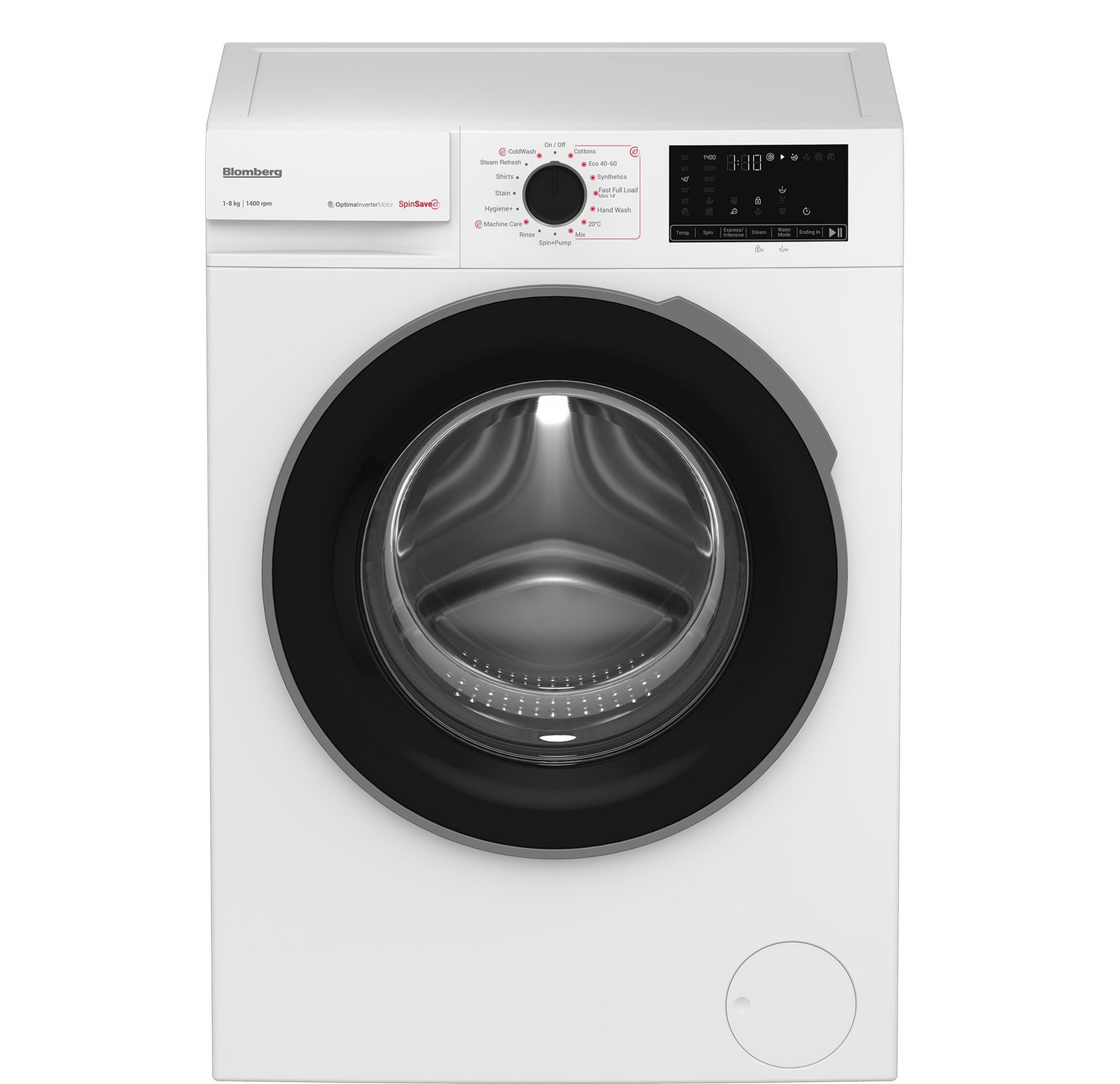 Blomberg LWA18461W 8kg 1400 SpinSave Washing Machine - White Blomberg LWA18461W 8kg 1400 SpinSave Washing Machine - White
