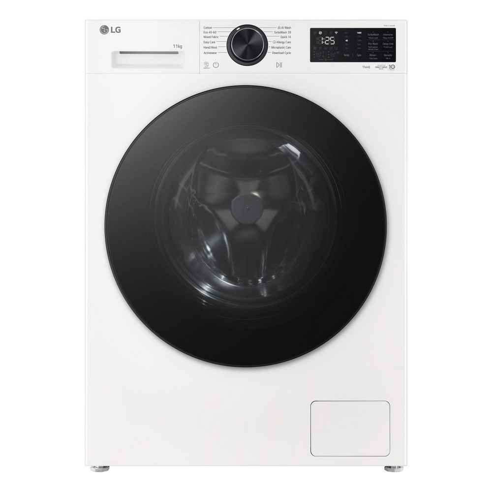LG F4X5011TWB 11kg 1400 Spin Washing Machine - White LG F4X5011TWB 11kg 1400 Spin Washing Machine - White