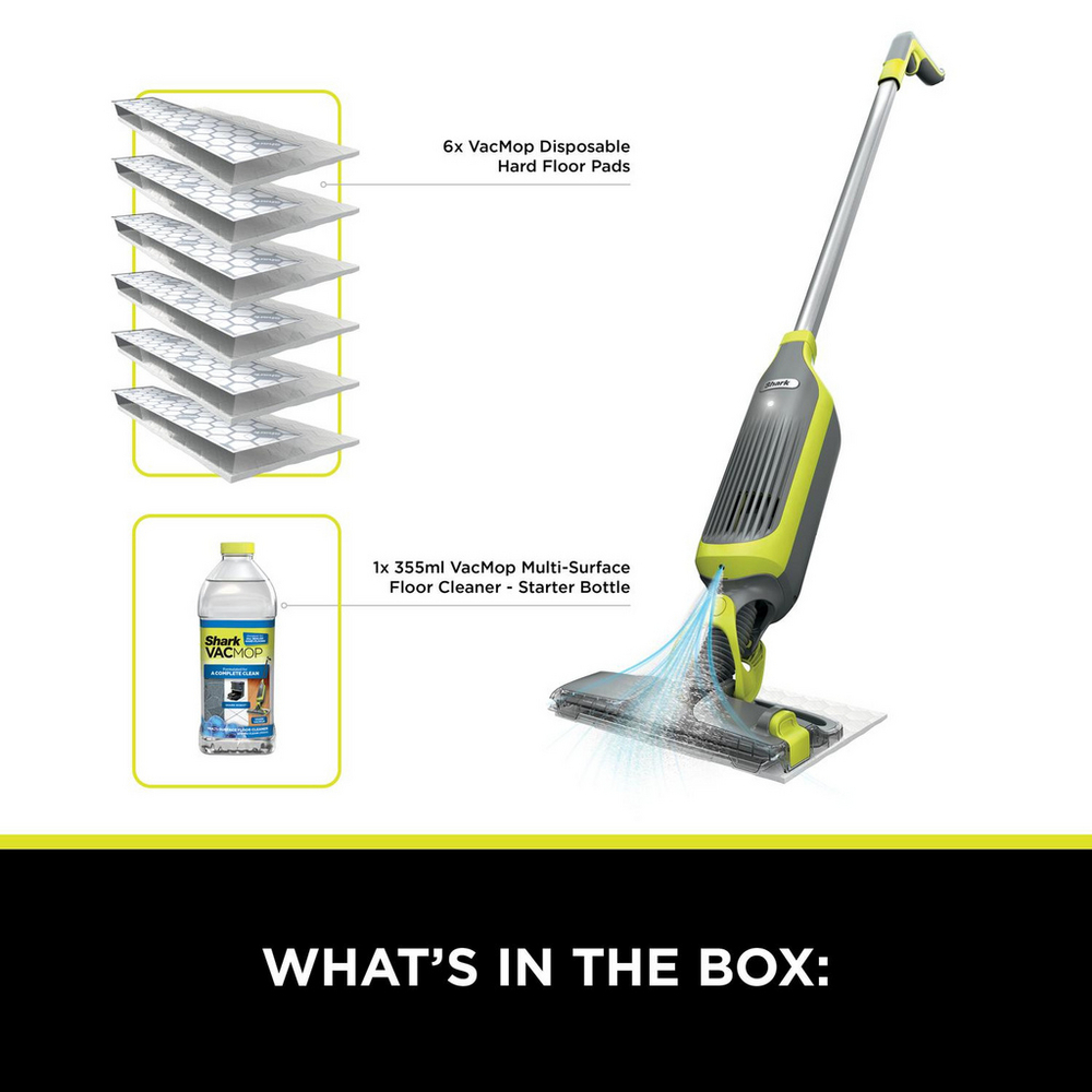 Shark VM200UK VacMop Cordless 2-in-1 with Targeted Spray - Charcoal Grey