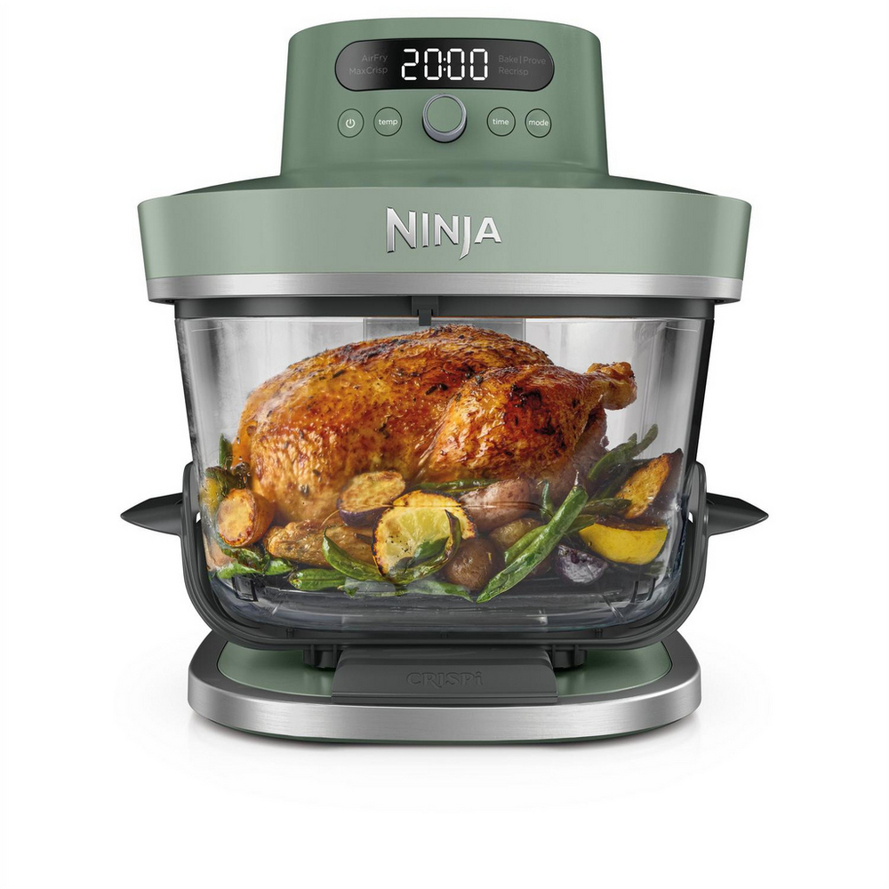 NINJA AS090UKGN CRISPi PRO 5-in-1 Glass Air Fryer - Green NINJA AS090UKGN CRISPi PRO 5-in-1 Glass Air Fryer - Green