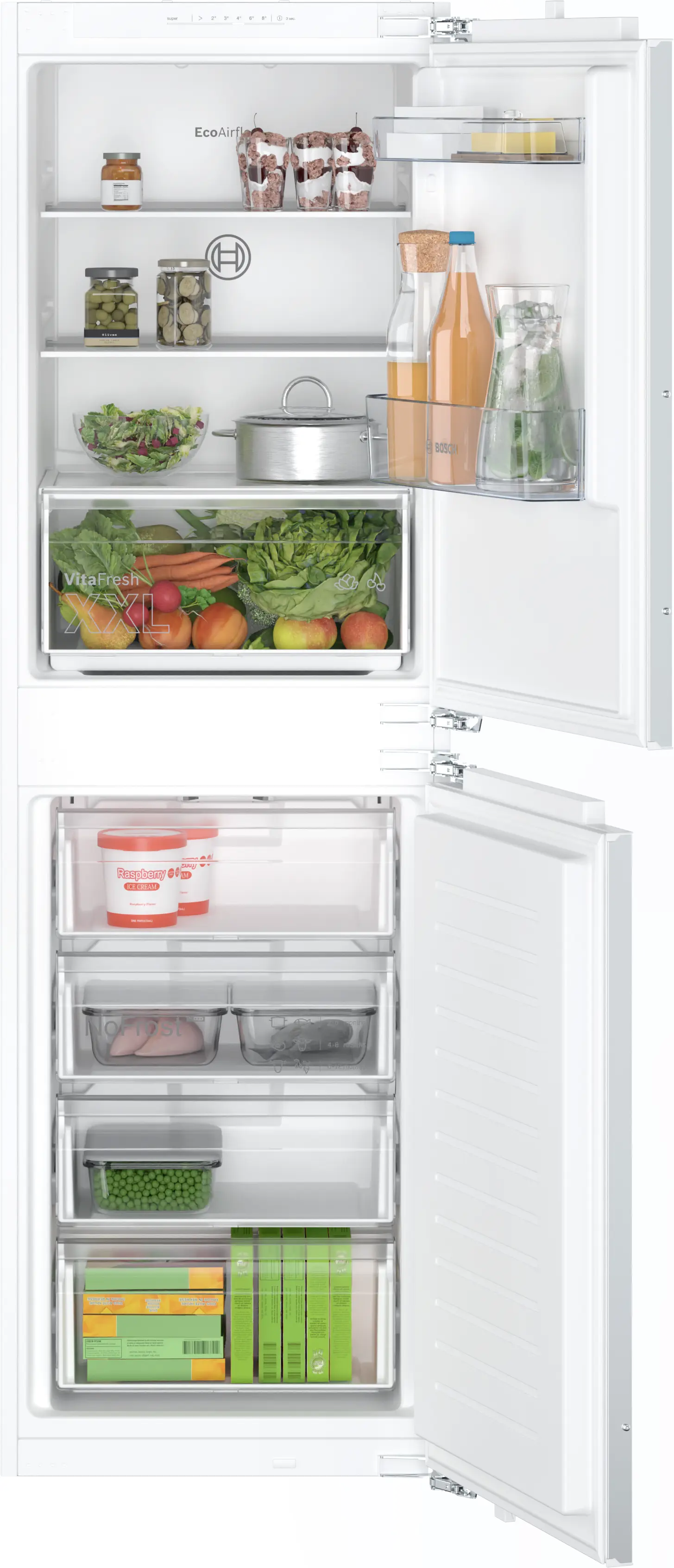 Bosch KIN85NFE0G Built-in fridge-freezer fixed hinge - frost free Bosch KIN85NFE0G Built-in fridge-freezer fixed hinge - frost free