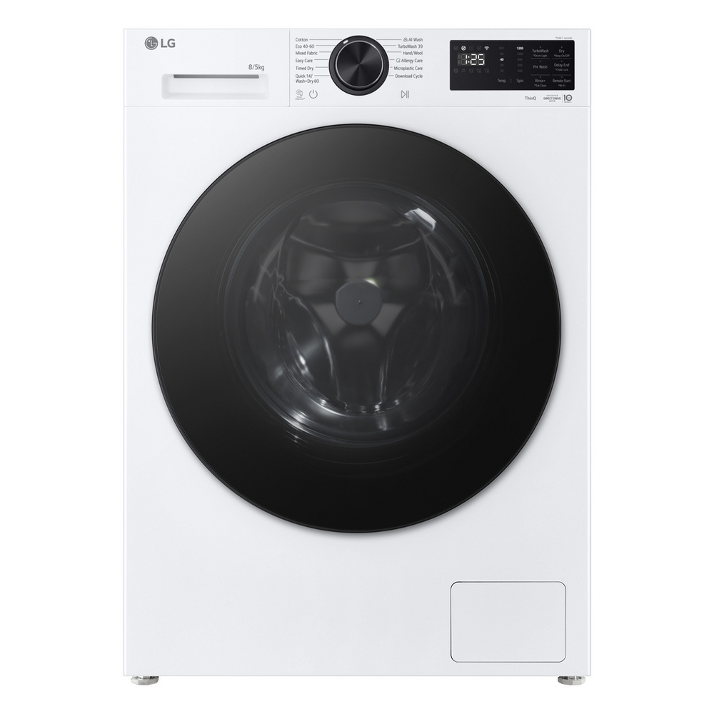 LG W2X5085TLB Series 3 AI Direct Drive 8kg Washer Dryer - White LG W2X5085TLB Series 3 AI Direct Drive 8kg Washer Dryer - White