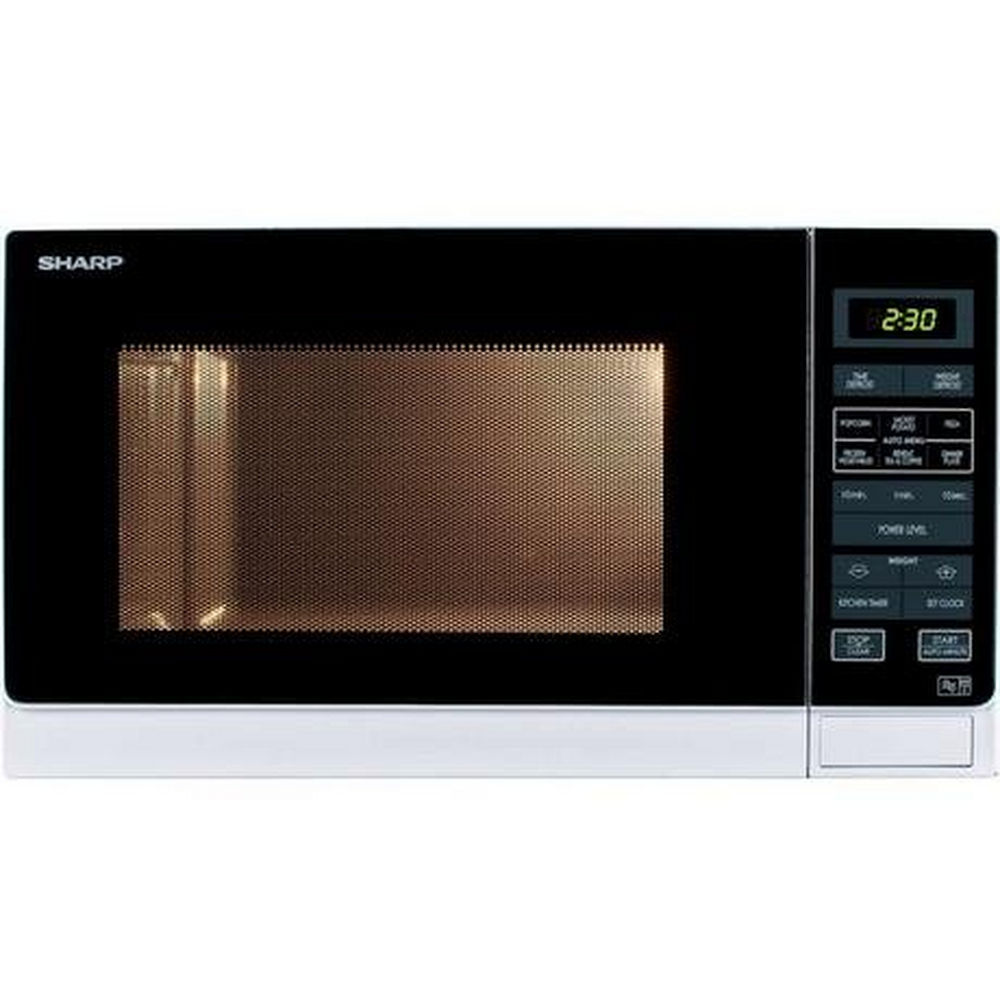 Sharp R372WM 25 Litre Solo Microwave - White Sharp R372WM 25 Litre Solo Microwave - White