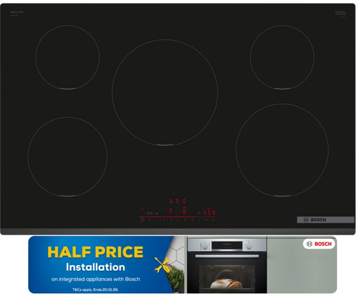 Bosch PIV831HB1E 80.2cm Induction Hob - Black Bosch PIV831HB1E 80.2cm Induction Hob - Black