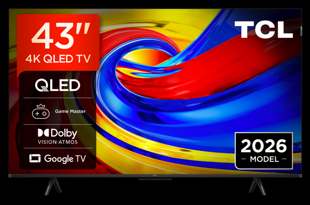 TCL 43P7L-UK 43" 4K HDR QLED Direct LED Google TV TCL 43P7L-UK 43" 4K HDR QLED Direct LED Google TV