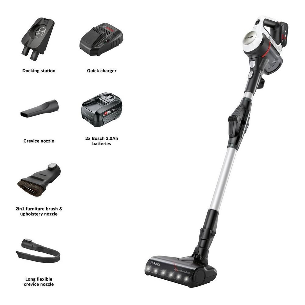 Bosch BCS712GB Cordless Vacuum Cleaner - White & Black Bosch BCS712GB Cordless Vacuum Cleaner - White & Black