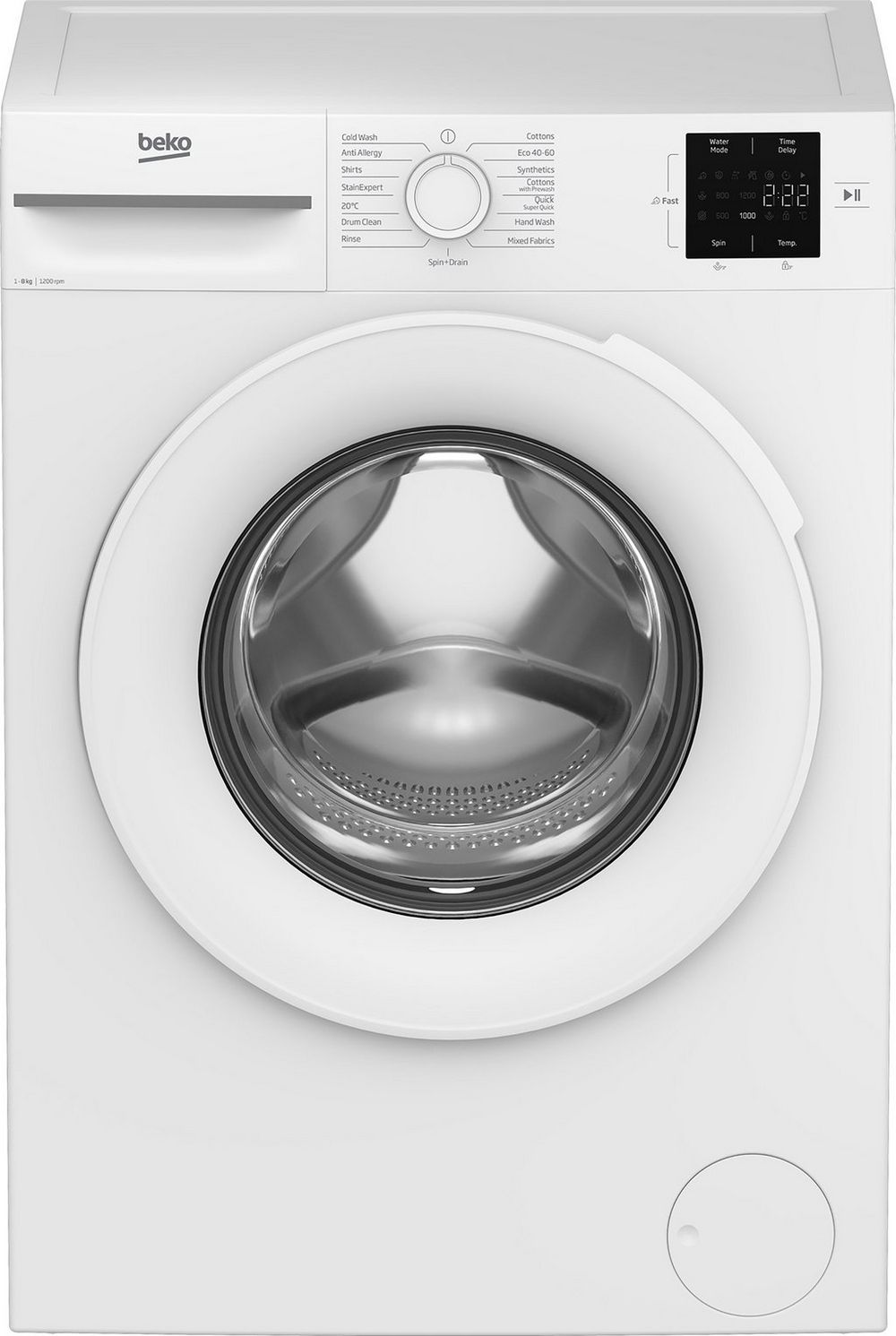 Beko BMN3WT3821W 8kg 1200 Spin RecycledTub Washing Machine - White Beko BMN3WT3821W 8kg 1200 Spin RecycledTub Washing Machine - White