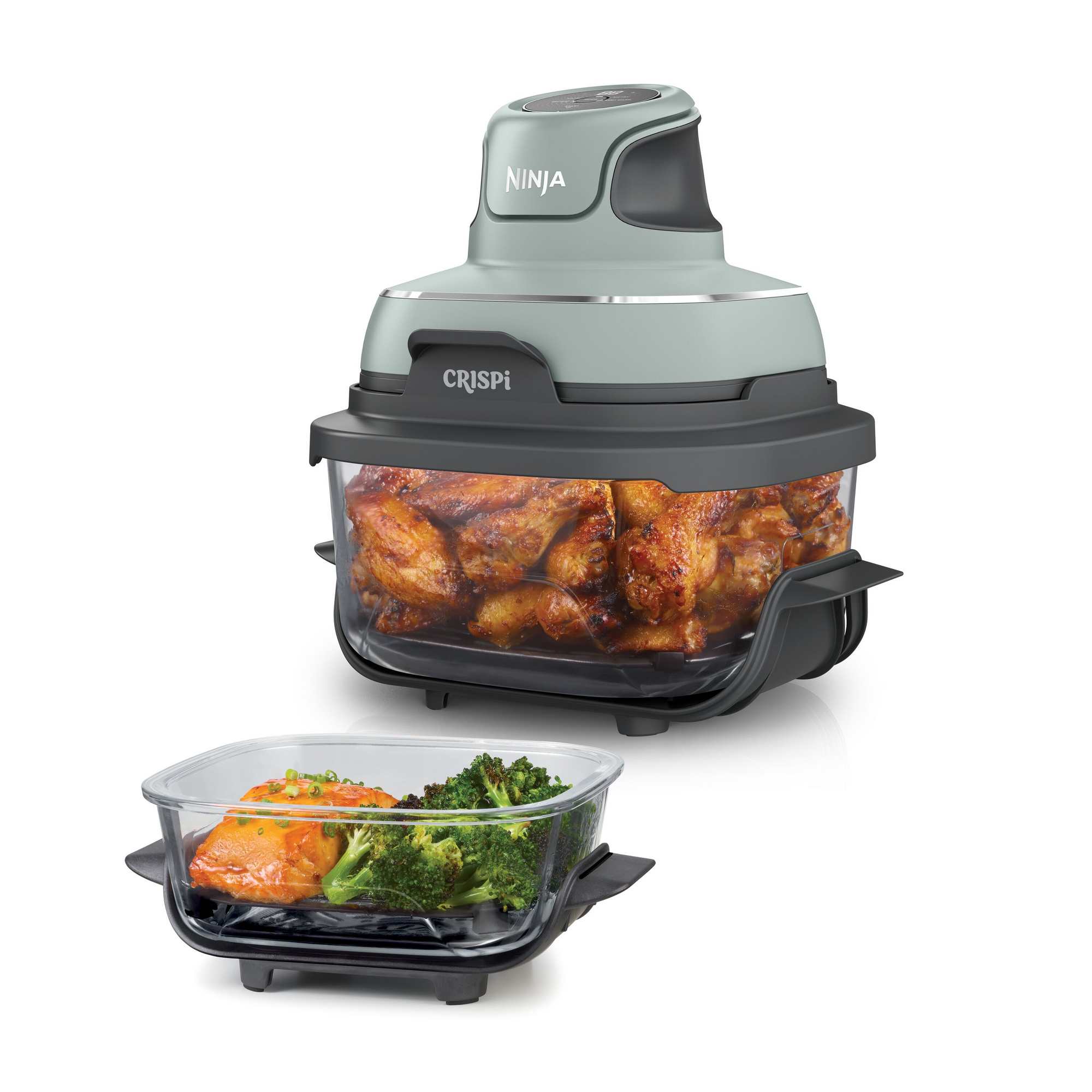 NINJA FN101UKSG 4-in-1 Portable Air Fryer – Sage NINJA FN101UKSG 4-in-1 Portable Air Fryer – Sage