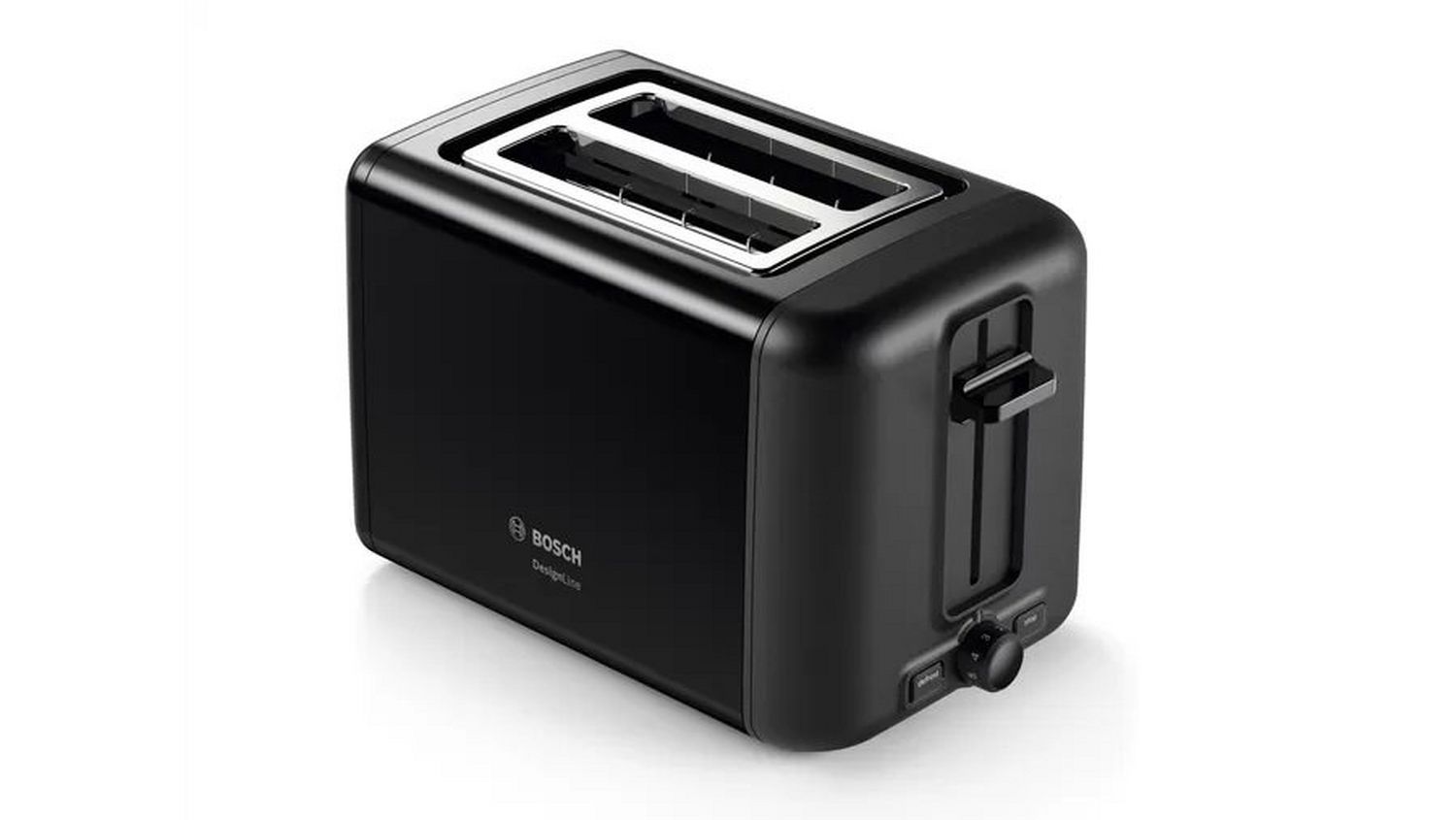 Bosch TAT3P423GB 2 Slice Toaster - Black Bosch TAT3P423GB 2 Slice Toaster - Black