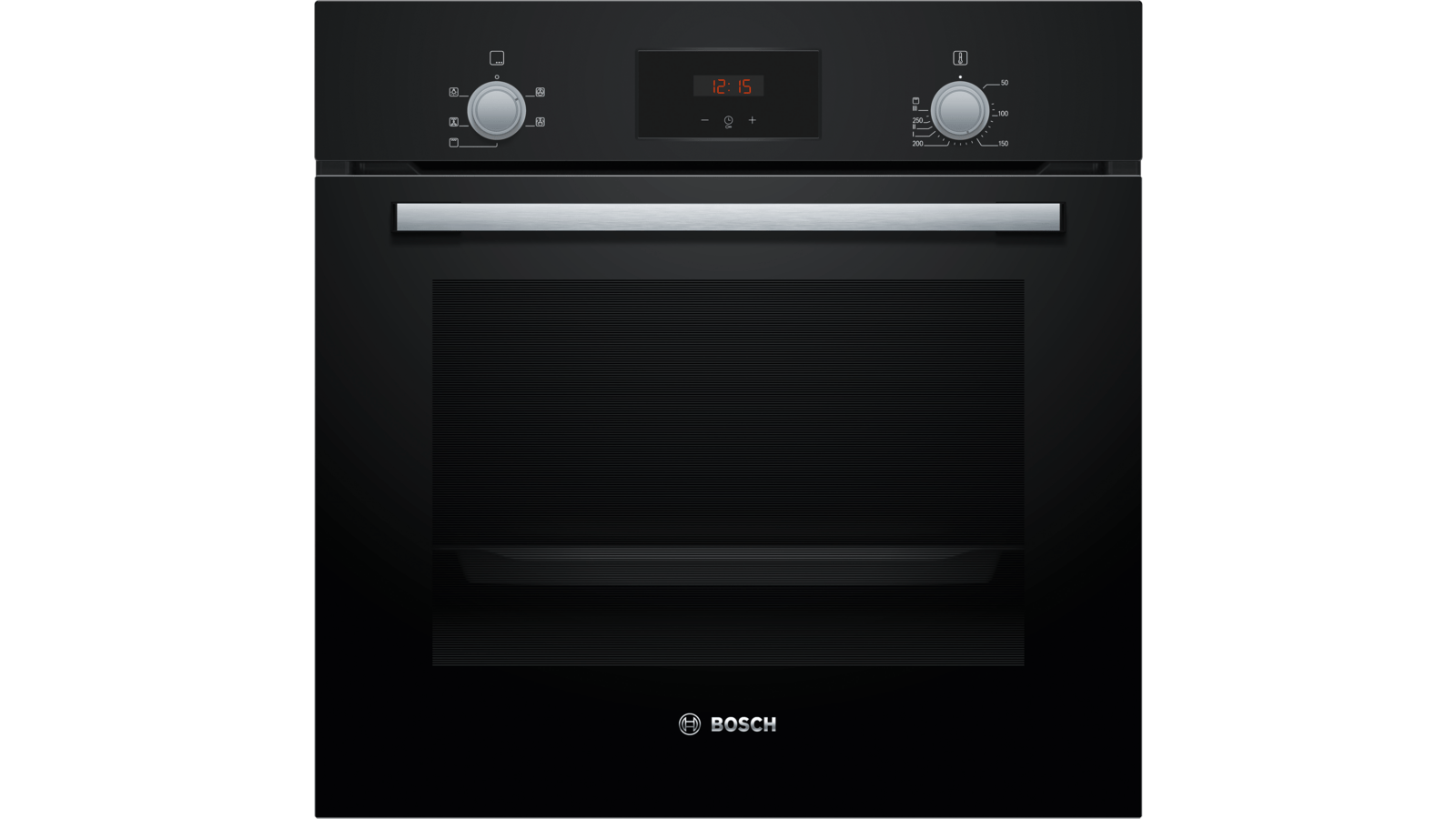 Bosch HHF113BA0B 59.4cm Built In Electric Single Oven With 3D Hot Air - Black