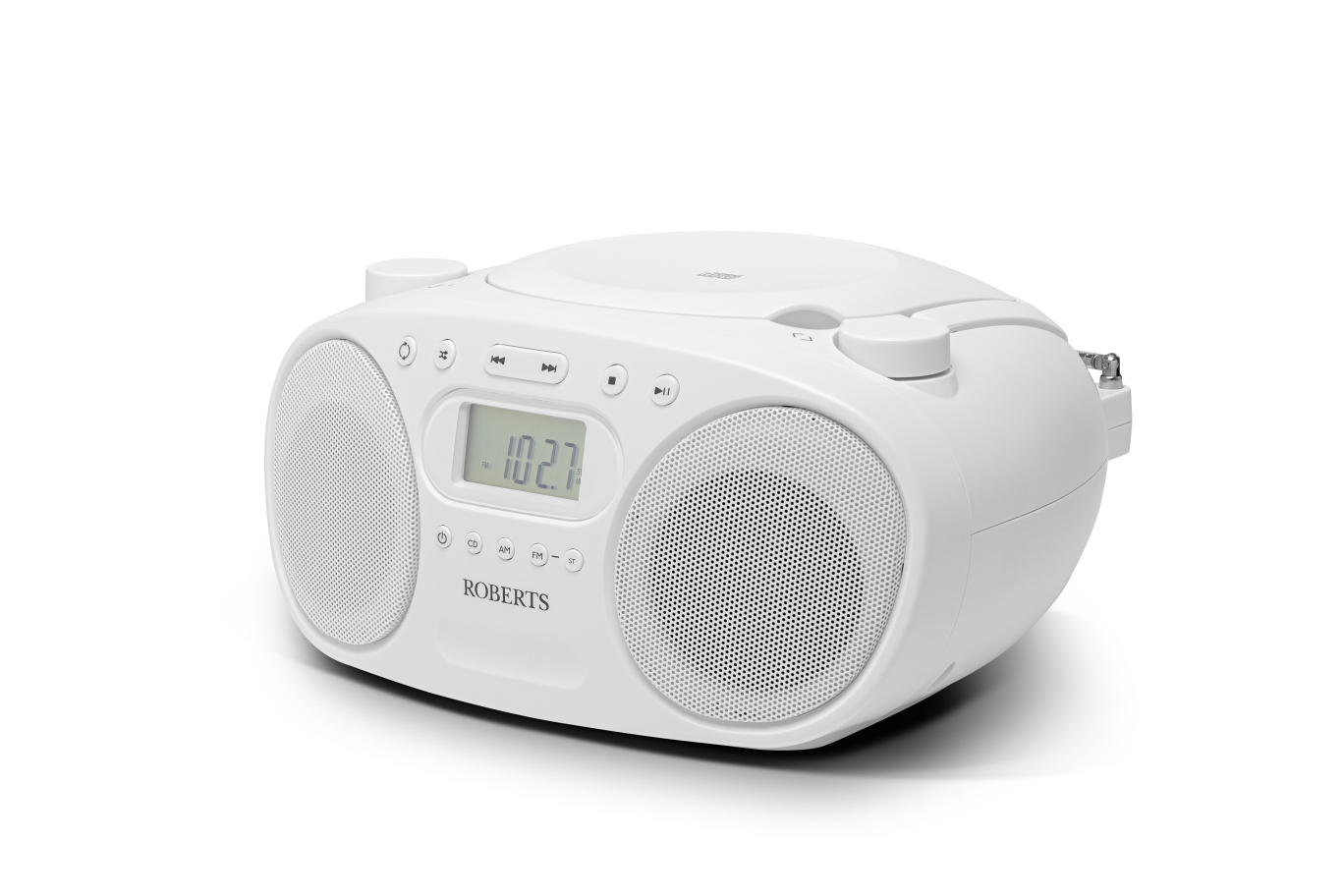 Roberts ZOOMBOXFMW Fm/mw/cd Stereo Radio In White